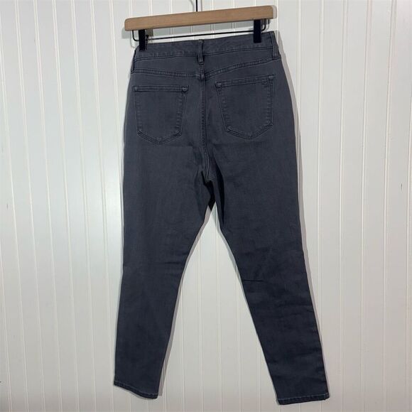 Martha Stewart Kneepatch Skinny Jeans Gray Patchwork Stretch Denim Pants 6P - Picture 2 of 5